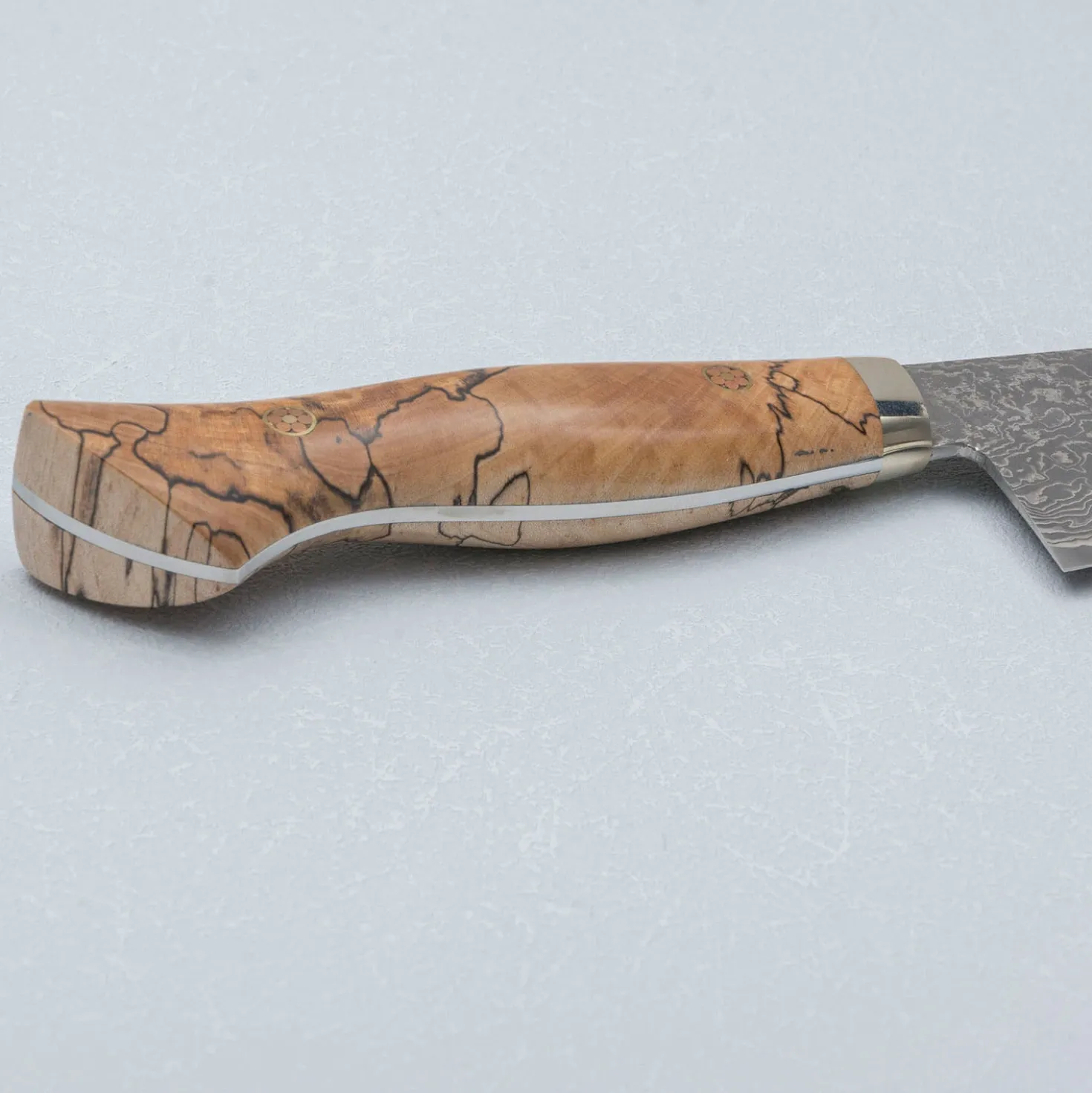 Shigeki Tanaka SG2 Damascus Spalted wood Gyuto 21 cm