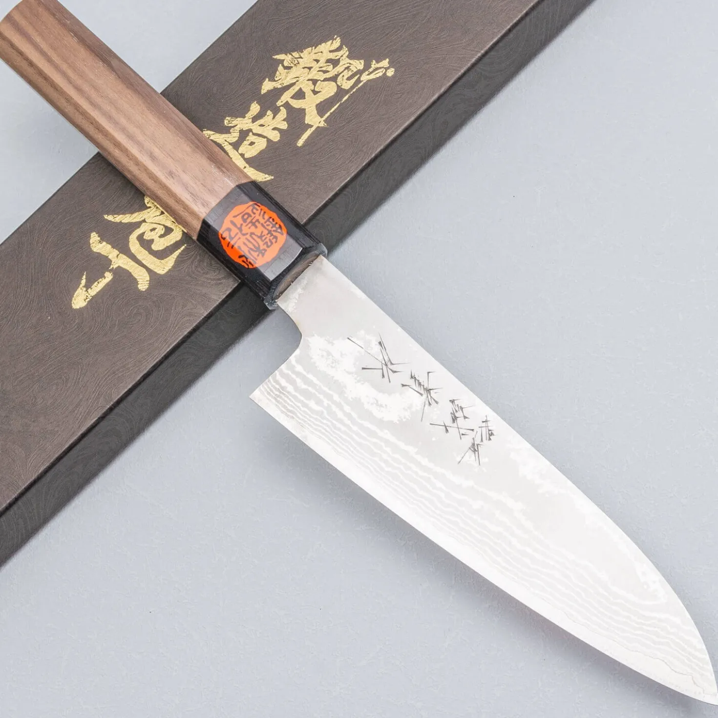 Shigeki Tanaka VG10 Damascus Santoku 14.5 cm