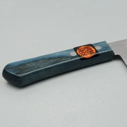 Shigeki Tanaka VG10 Damascus Western Blue Santoku 16.5 cm