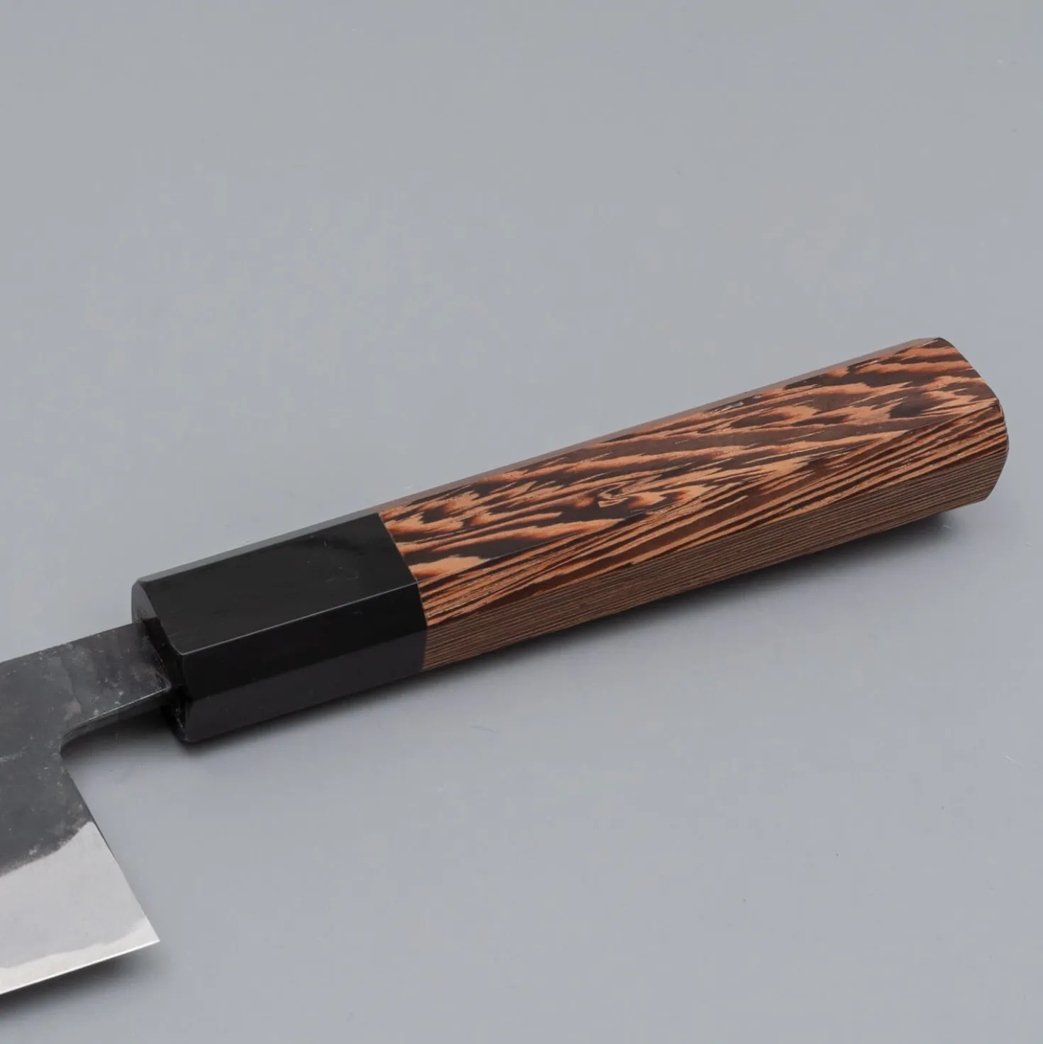 Shiro Kamo Aogami Super Kurouchi Wenge Santoku 18 cm