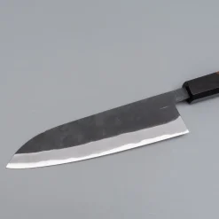 Shiro Kamo Aogami Super Kurouchi Wenge Santoku 18 cm