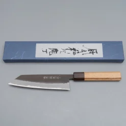 Shiro Kamo Aogami Super Kurouchi Bunka 17 cm