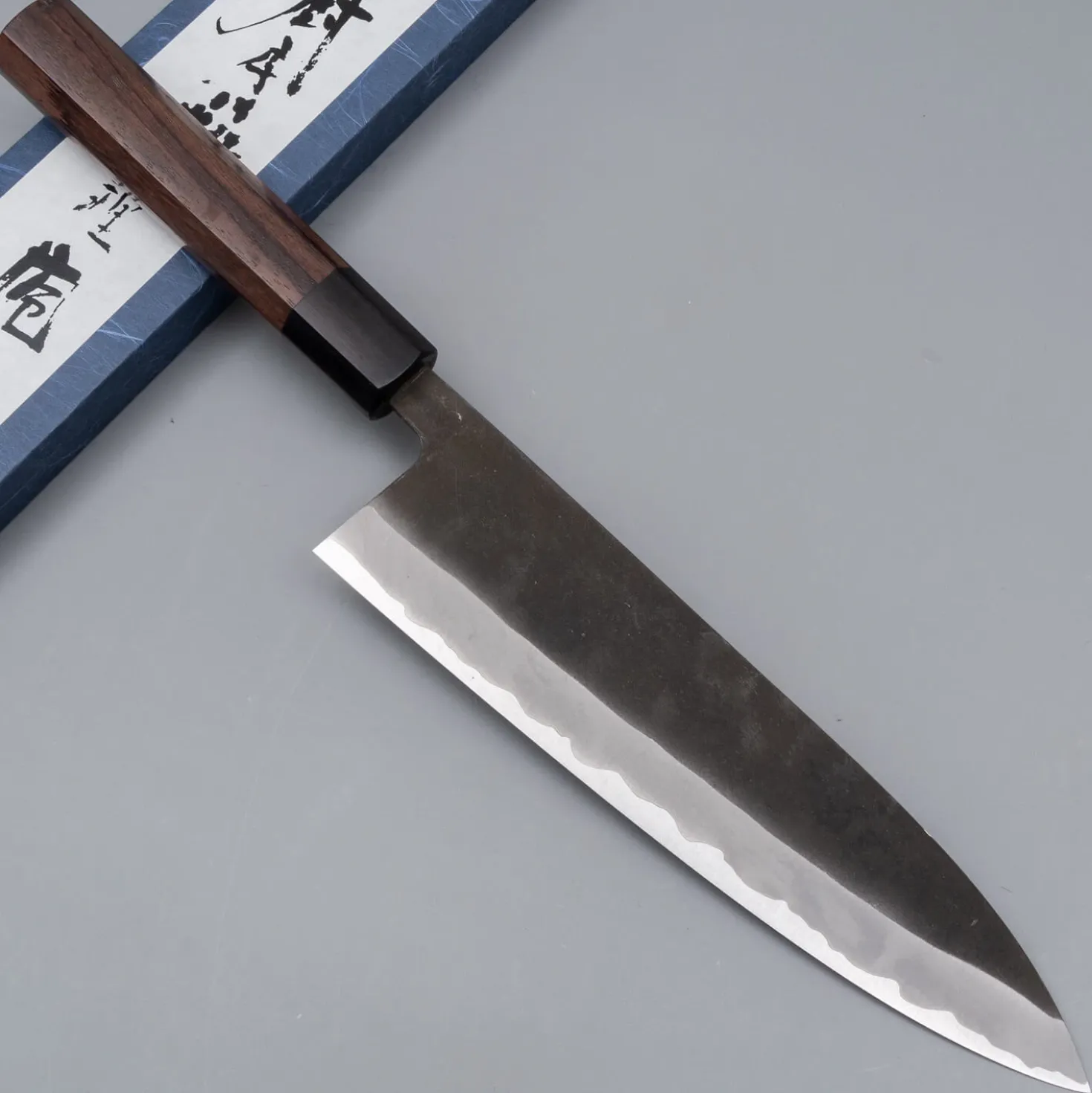 Shiro Kamo Aogami Super Kurouchi Gyuto 21 cm