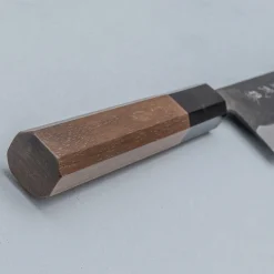 Shiro Kamo Aogami Super Walnut Santoku