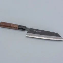 Shiro Kamo Aogami Super Walnut Bunka 17 cm