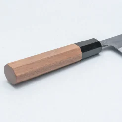 Shiro Kamo Aogami Super Walnut Kiritsuke 24 cm