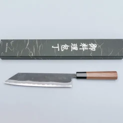 Shiro Kamo Aogami Super Walnut Kiritsuke 24 cm