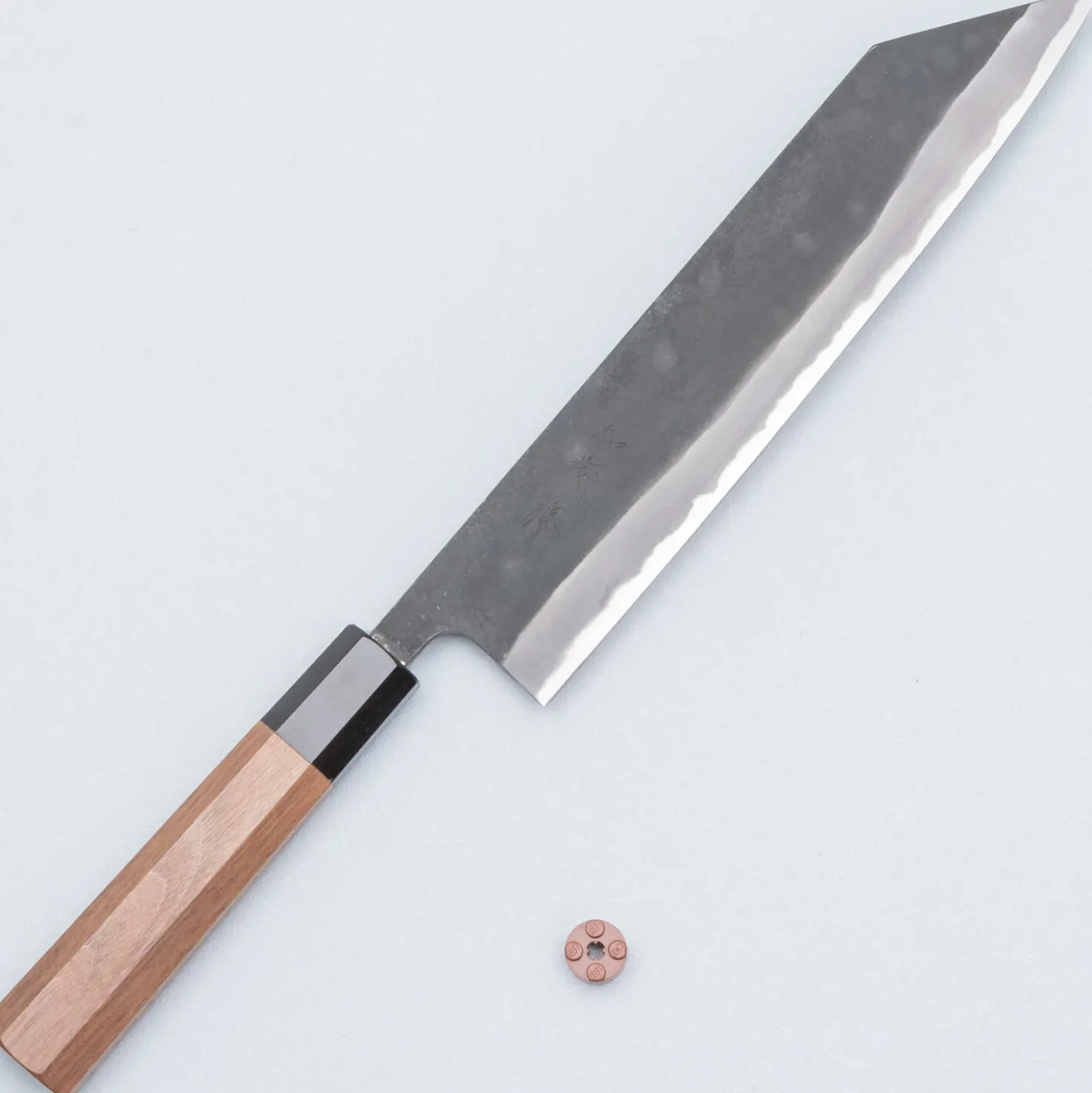 Shiro Kamo Aogami Super Walnut Kiritsuke 21 cm
