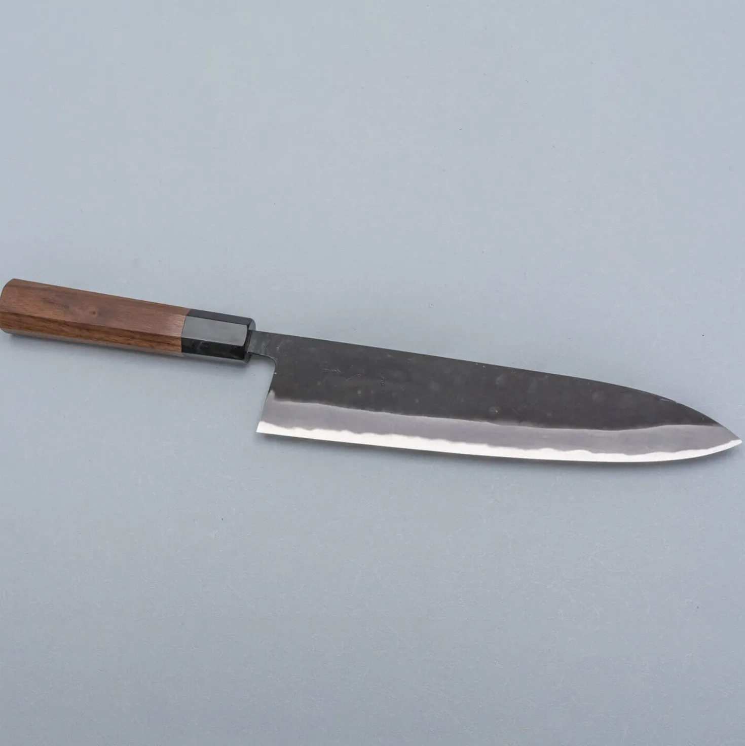 Shiro Kamo Aogami Super Walnut Gyuto 24 cm