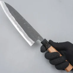 Shiro Kamo Aogami Super Walnut Gyuto 21 cm