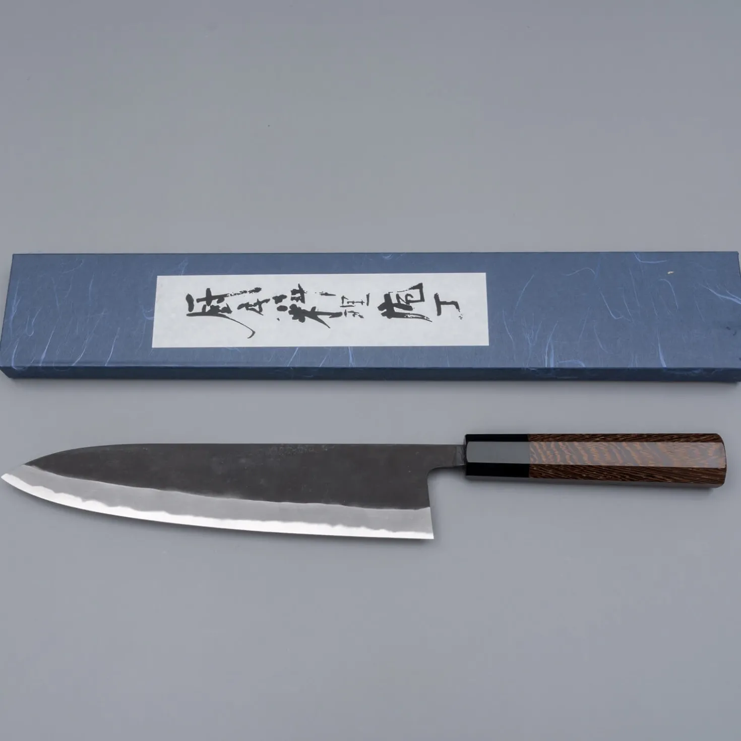 Shiro Kamo Aogami Super Wenge Gyuto 24 cm