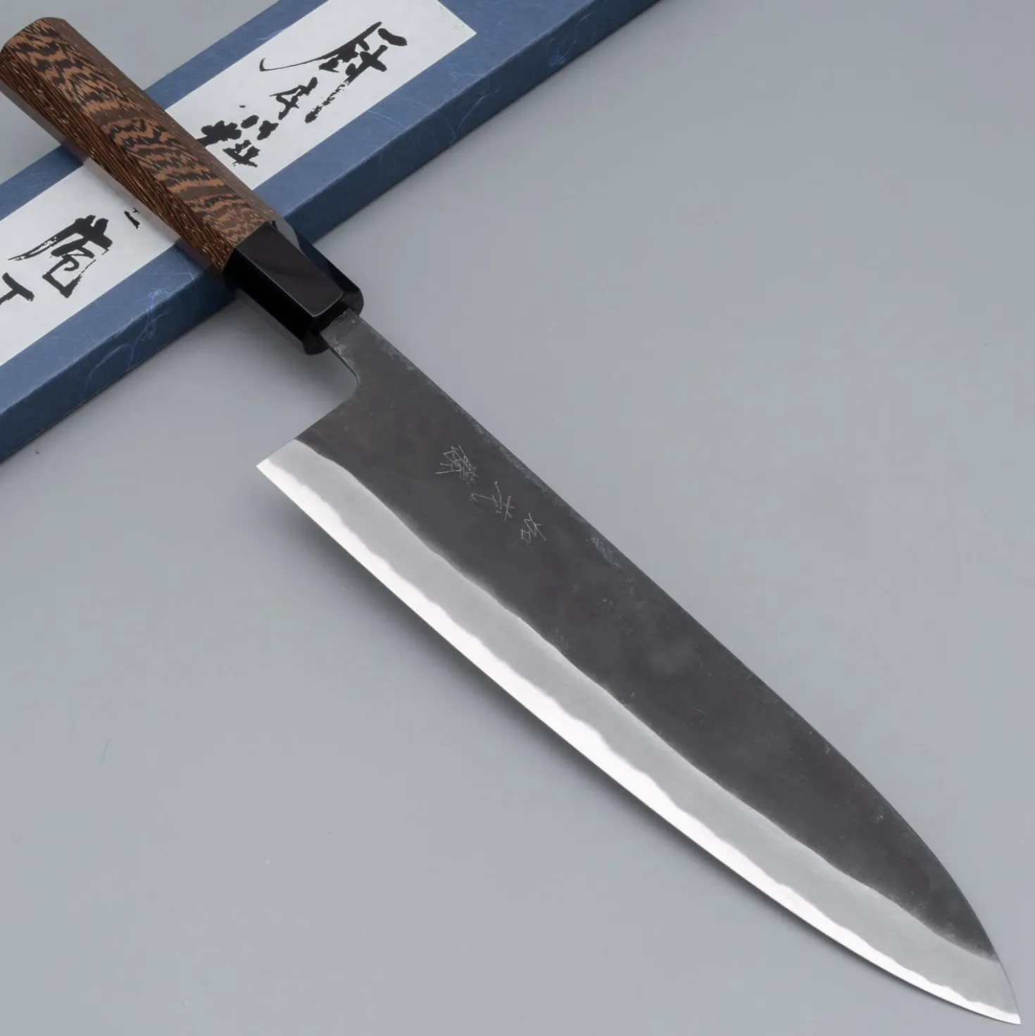 Shiro Kamo Aogami Super Wenge Gyuto 24 cm