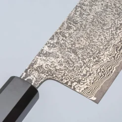 Shiro Kamo SG2 Damast Walnut Nakiri 18 cm