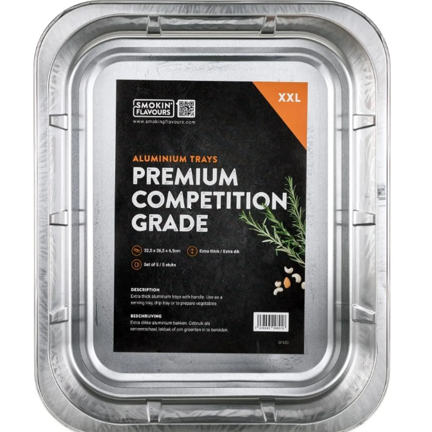 Smokin Flavours Aluminum Lekbakjes XXL (5 stuks)