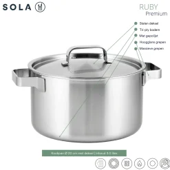 Sola Ruby Pannenset 4-delig