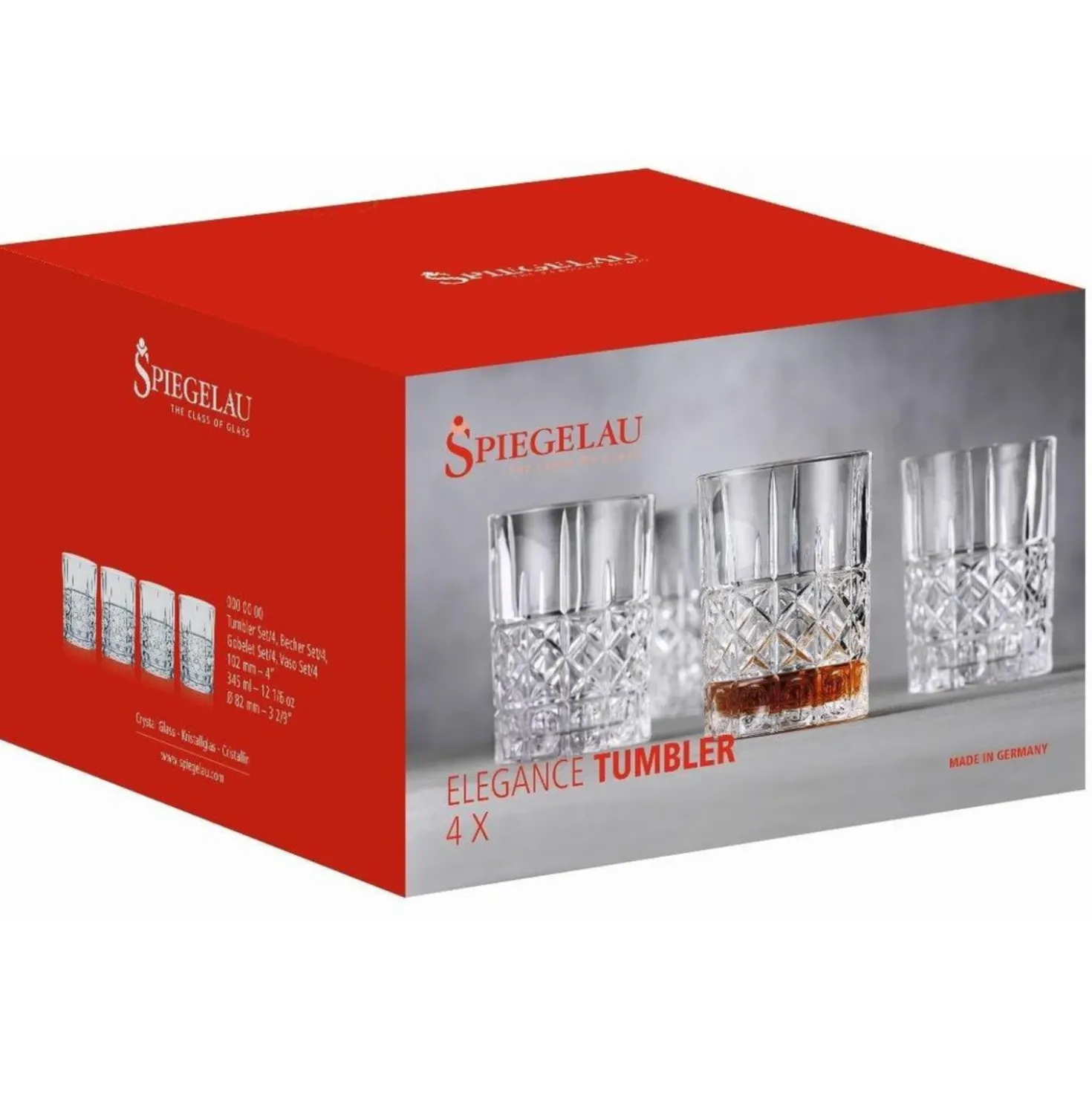 Spiegelau Elegance Whiskey Glazen (4 stuks)