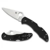 Spyderco Delica 4 Flatground Black VG-10 Zakmes