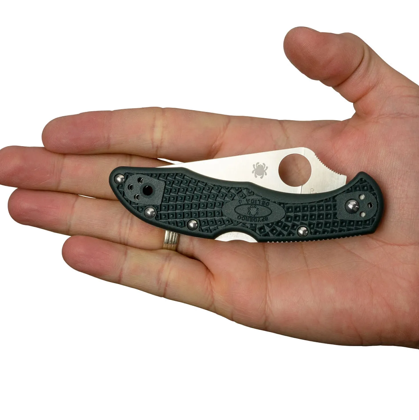 Spyderco Delica 4 Gekarteld Zakmes zwart C11SBK