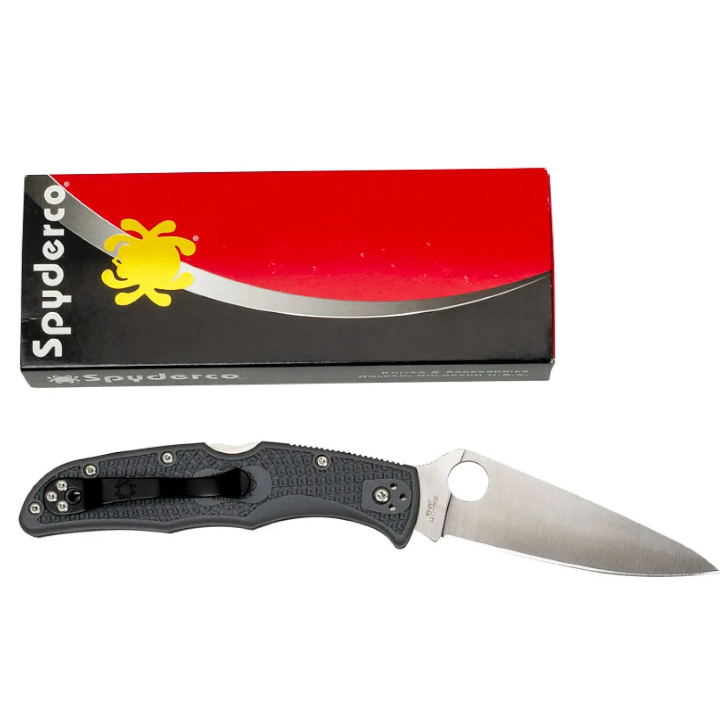 Spyderco Endura 4 Zakmes Grijs C10FPGY