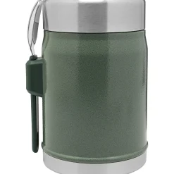 Stanley Adventure Vacuum Food Jar 400 ml + Spork Hammertone Green