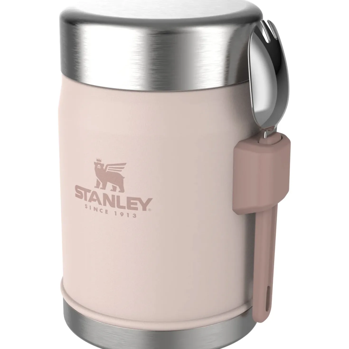 Stanley Adventure Vacuum Food Jar 400 ml + Spork Rose Quartz