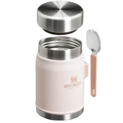 Stanley Adventure Vacuum Food Jar 400 ml + Spork Rose Quartz