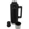 Stanley Classic Vacuum Fles 1.9 Liter Matt Zwart