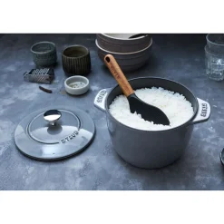 Staub Rijstlepel 22 cm Siliconen & Acaciahout