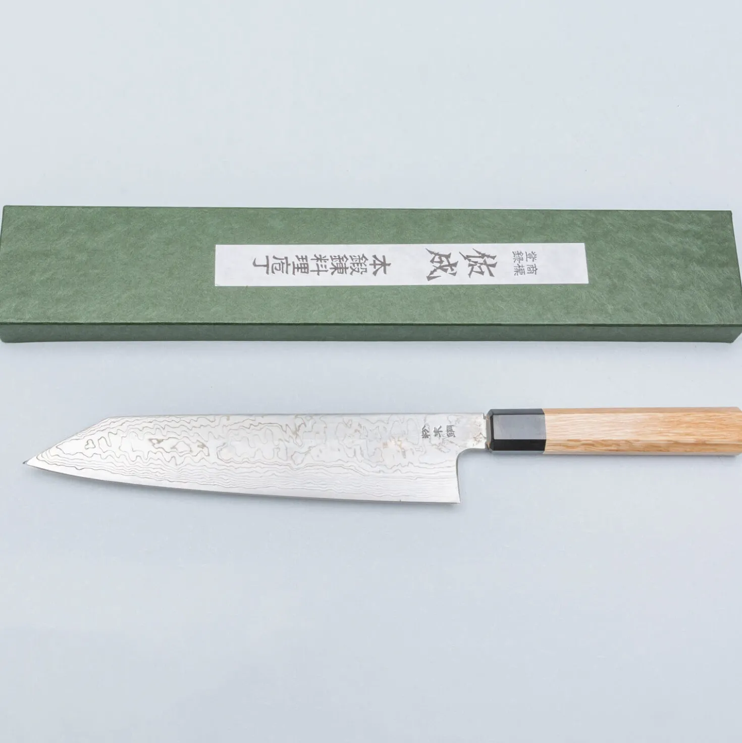 Sukenari SG-2 Damast Oak Kiritsuke 24 cm