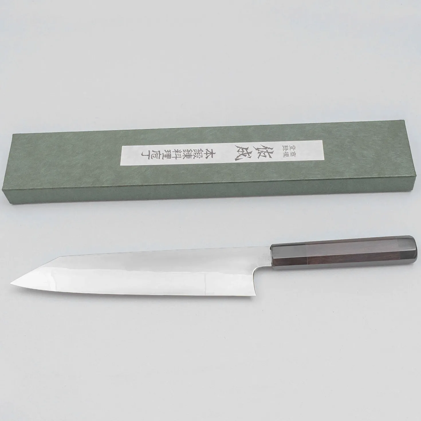 Sukenari Shirogami #2 MIzu-Honyaki Kiritsuke Gyuto 24 cm