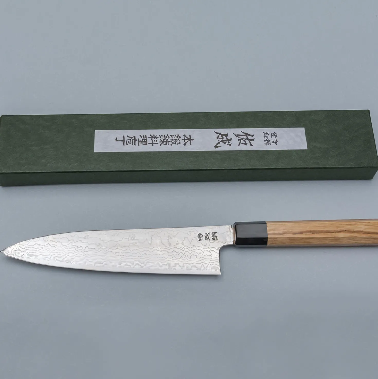Sukenari STRIX Damast Gyuto Oak 21 cm