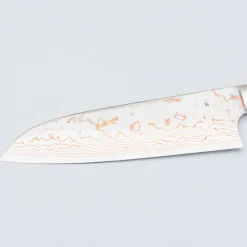 Takeshi Saji Rainbow Aogami Ironwood Santoku 18 cm