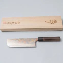 Takeshi Saji Rainbow Aogami Wa Nakiri 17 cm
