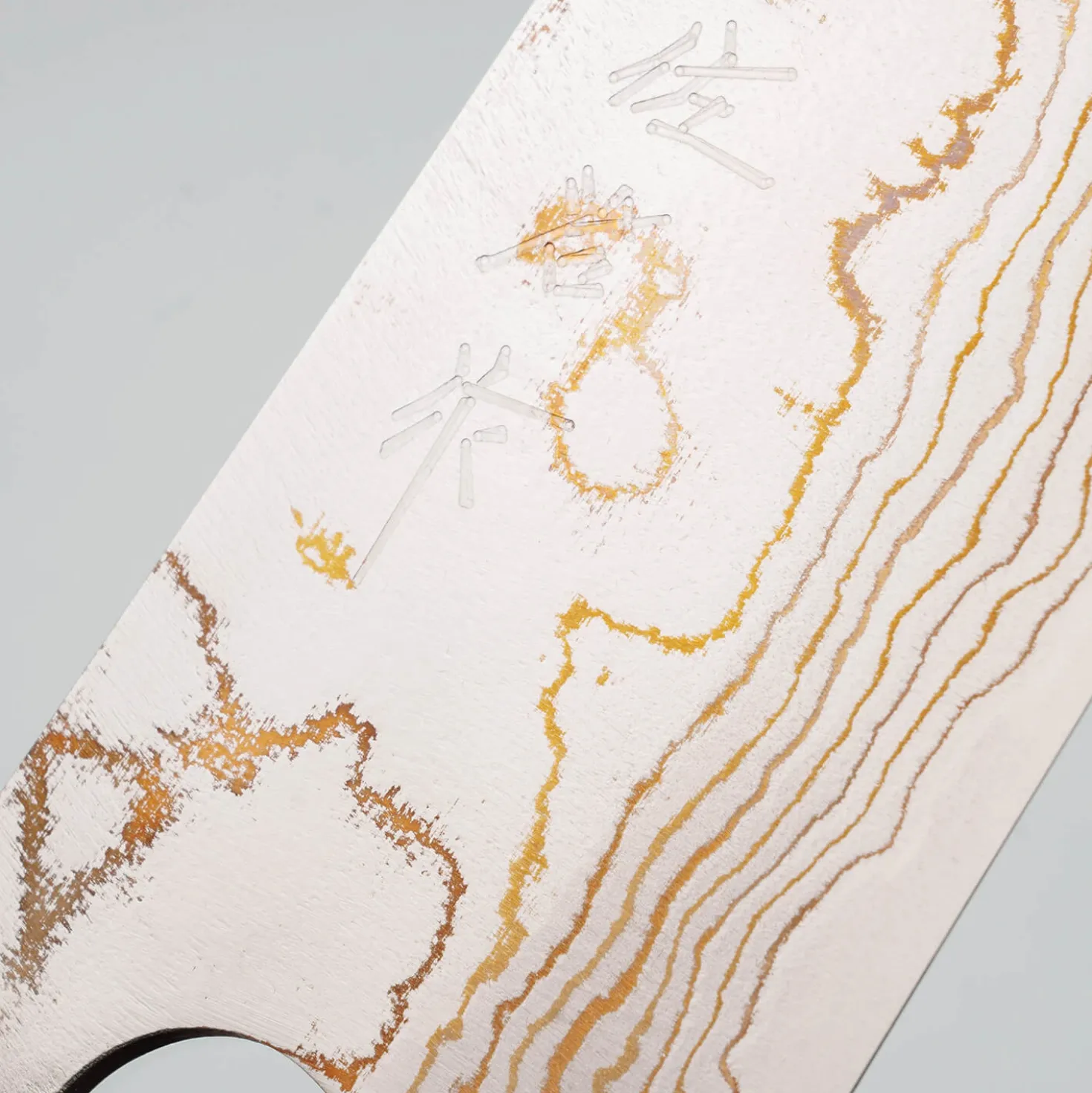 Takeshi Saji Rainbow Aogami Wa Ebony Hoorn Santoku