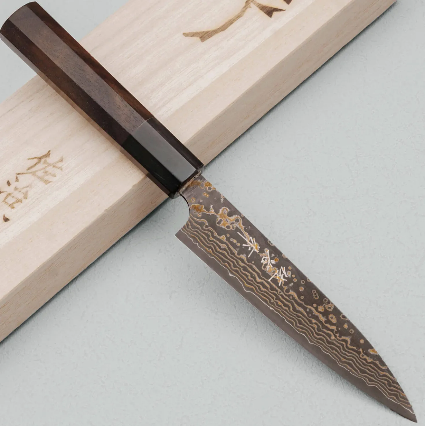 Takeshi Saji Rainbow Nickel VG10 Petty 13 cm