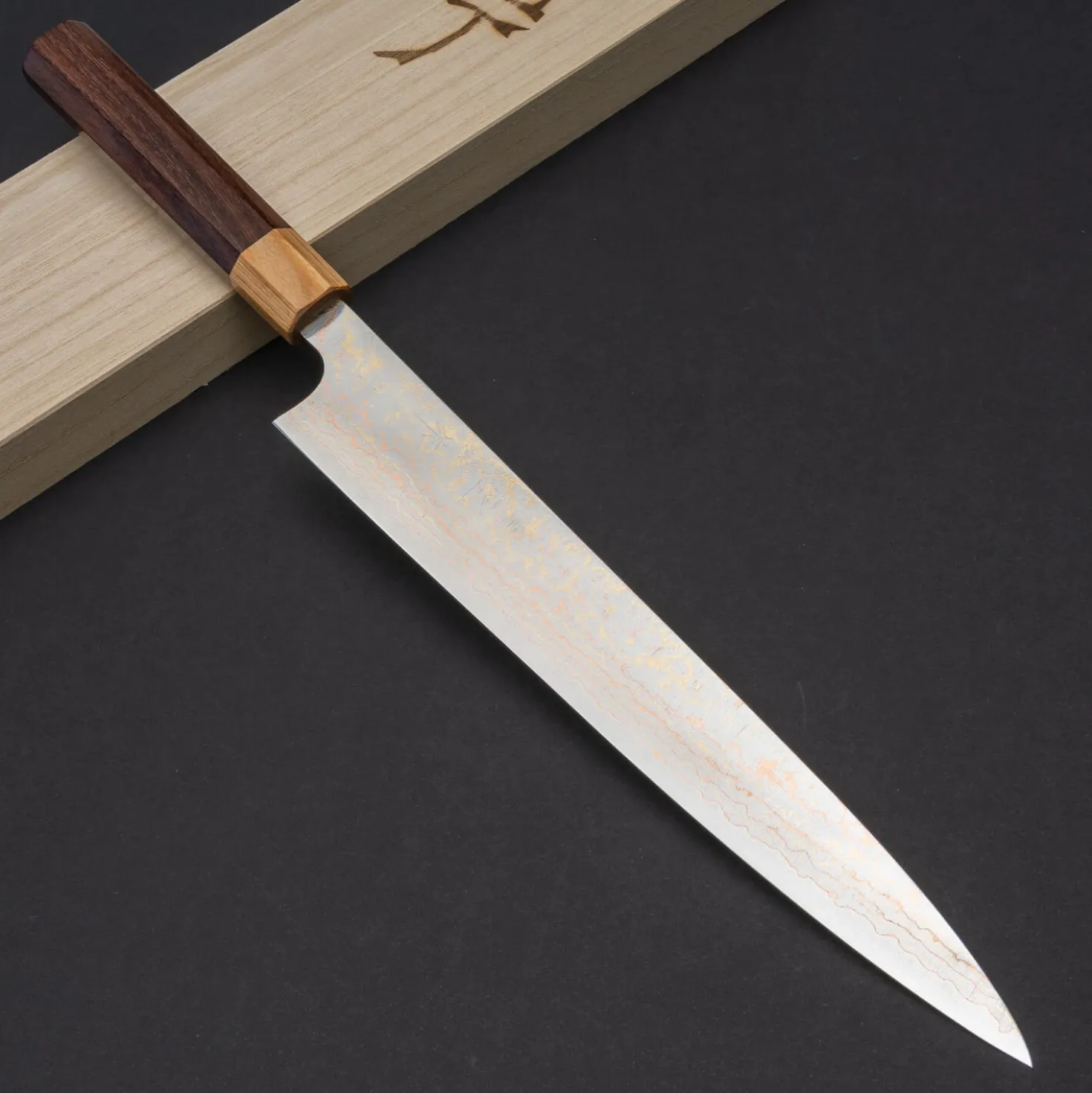 Takeshi Saji Rainbow VG10 Sujihiki 24 cm