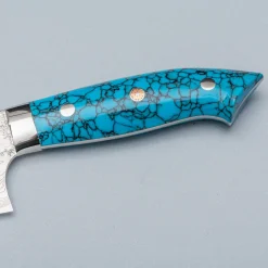 Takeshi Saji R2 Damast Turquiose Gyuto 24 cm