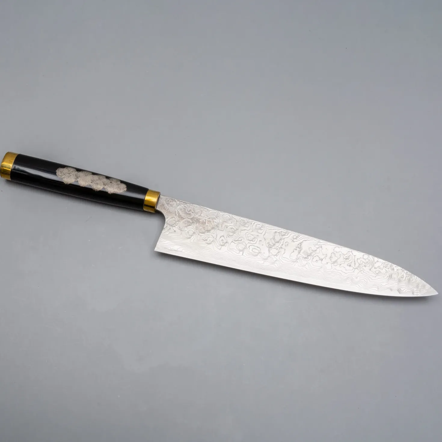 Takeshi Saji R2 Fujin Raiijin Makie Tsuchime Gyuto 24 cm