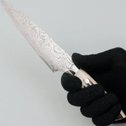 Takeshi Saji SG2 Diamond Damast Staghorn Petty 15 cm