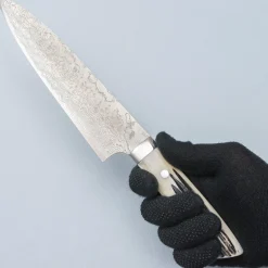 Takeshi Saji SG2 Diamond Damast Staghorn Santoku 18 cm