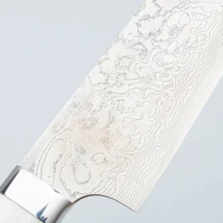 Takeshi Saji SG2 Diamond Damast Staghorn Santoku 18 cm