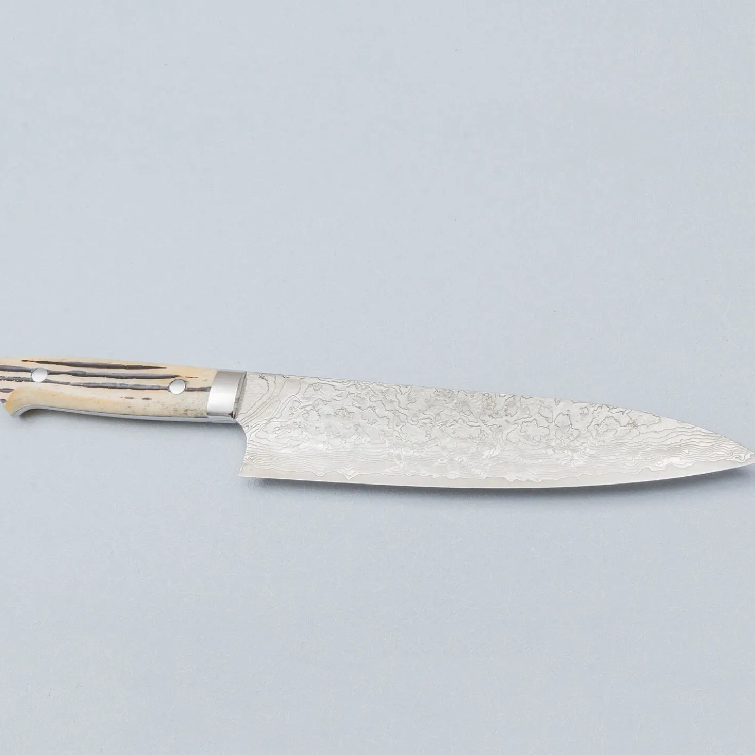 Takeshi Saji SG2 Diamond Damast Staghorn Gyuto 21 cm
