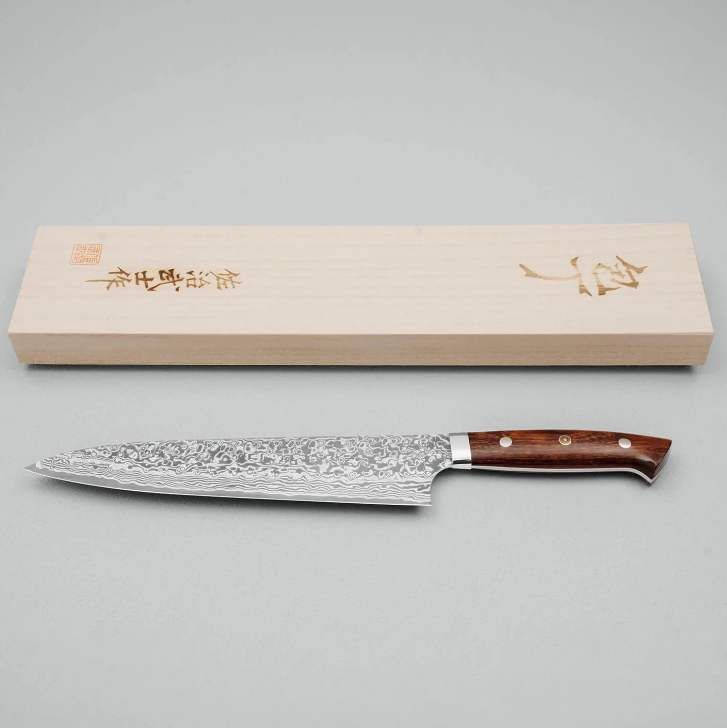Takeshi Saji SG2 Diamond Damast Ironwood Gyuto 24 cm