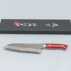 Takeshi Saji VG10 Cross Tsuchime Kurouchi Bunka 17 cm