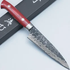 Takeshi Saji VG10 Cross Tsuchime Kurouchi Petty 13 cm