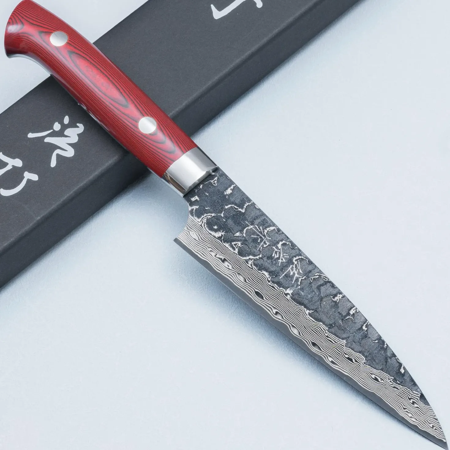 Takeshi Saji VG10 Cross Tsuchime Kurouchi Petty 13 cm