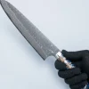 Takeshi Saji VG10 Cross Tsuchime Kurouchi Pinecone Gyuto 24 cm