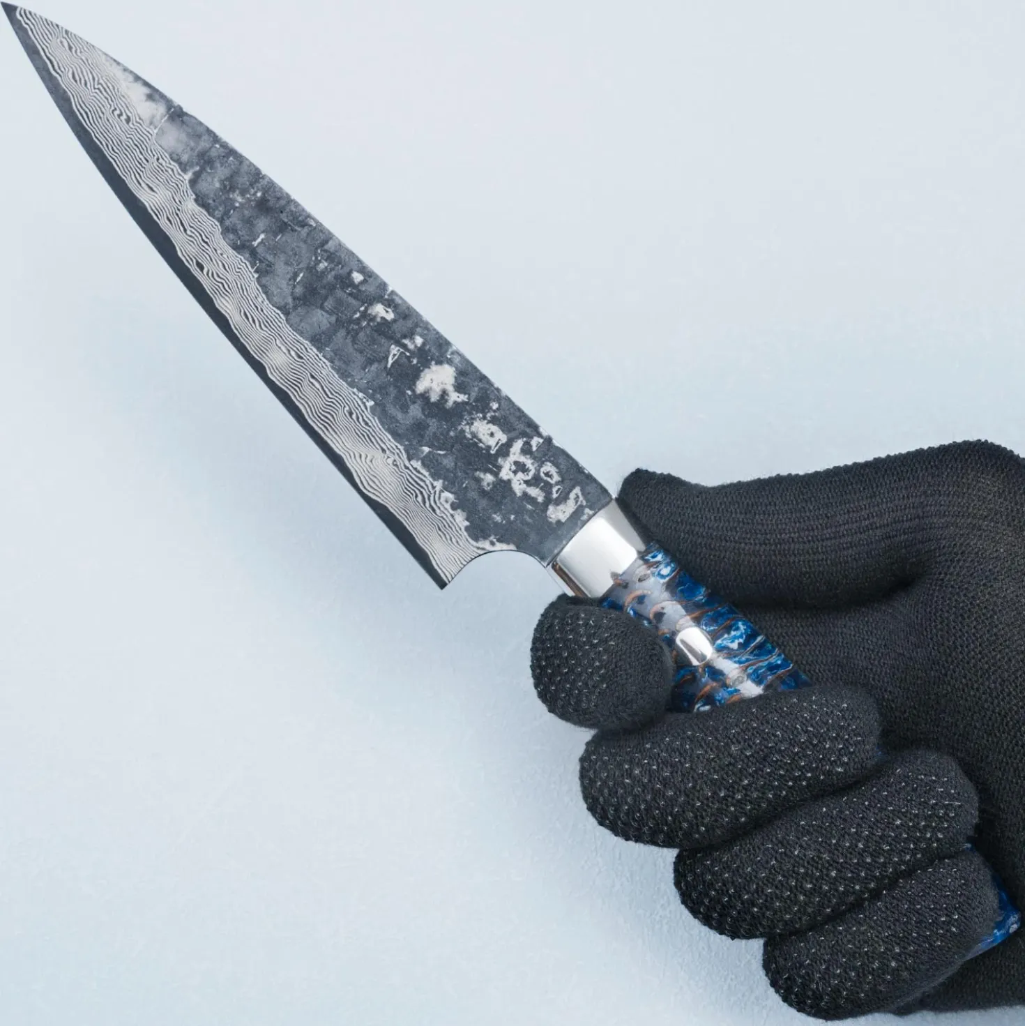 Takeshi Saji VG10 Cross Tsuchime Kurouchi Pinecone Petty 15 cm