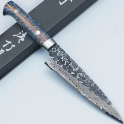 Takeshi Saji VG10 Cross Tsuchime Kurouchi Pinecone Petty 15 cm
