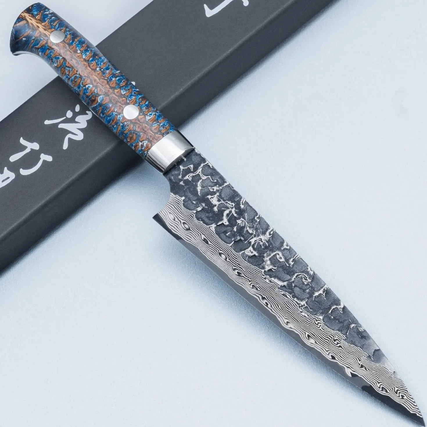 Takeshi Saji VG10 Cross Tsuchime Kurouchi Pinecone Petty 15 cm